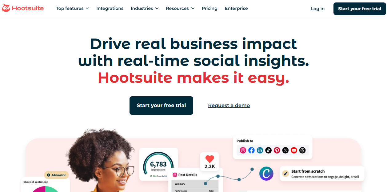 Hootsuite website